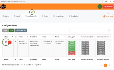 configuración software de avisovoz paso 3