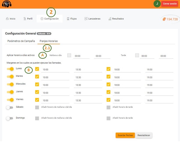 configuración software de avisovoz