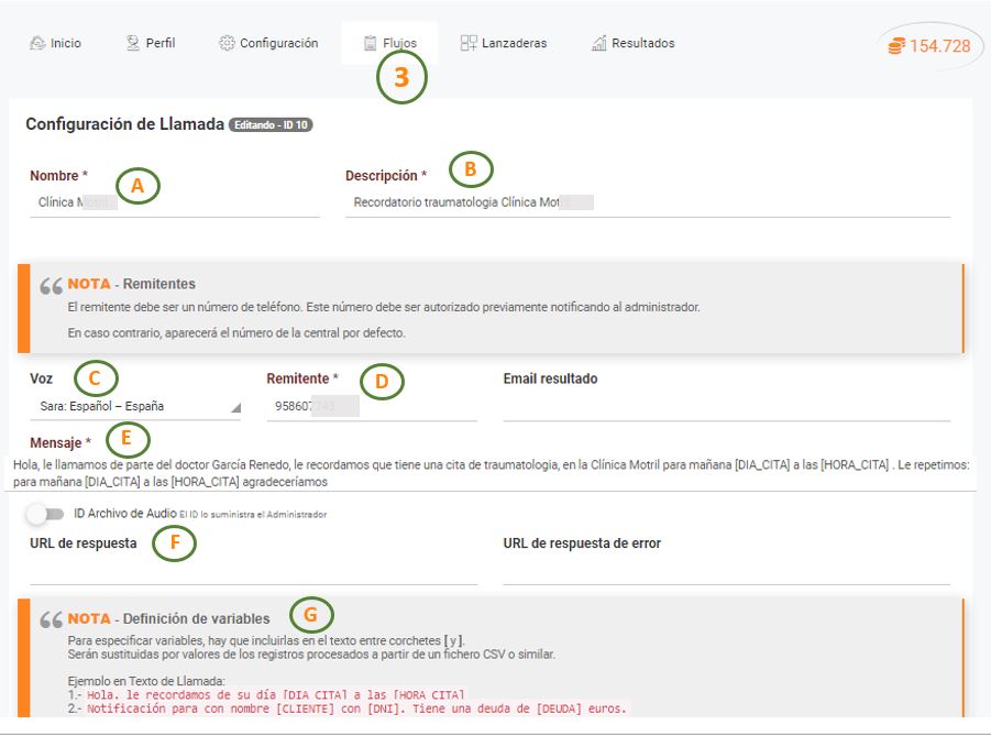 configuración software de avisovoz paso 7