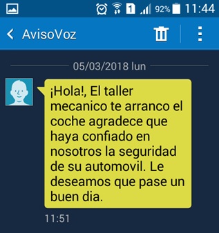 sms agradecimiento